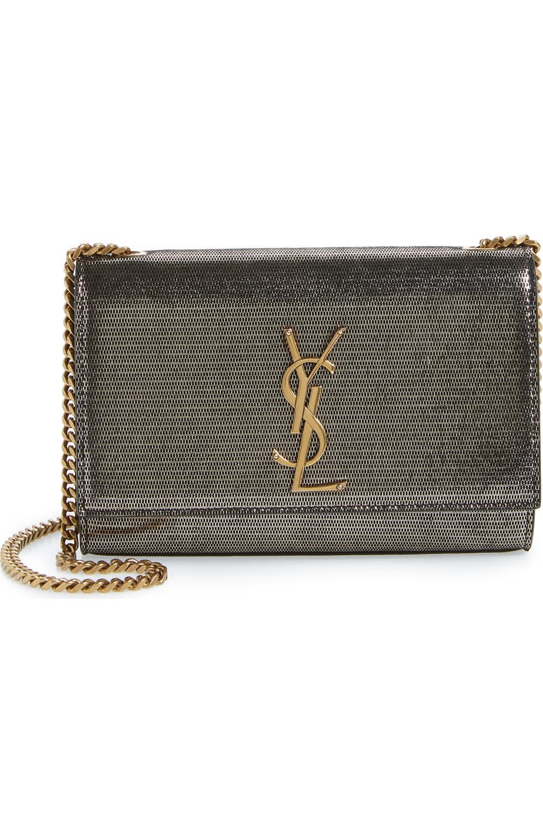 Saint Laurent Small Kate Lambskin Chain Crossbody Bag, Main, color,