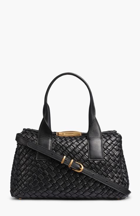 Amagansett Woven Leather Satchel