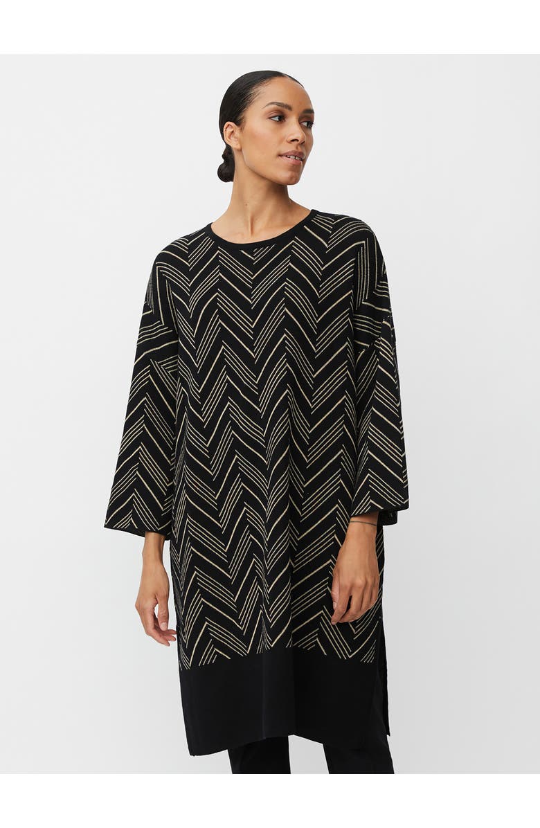 Masai Copenhagen MaNuska3/4 Sleeve Loose Fit Midi Dress, Main, color, Black