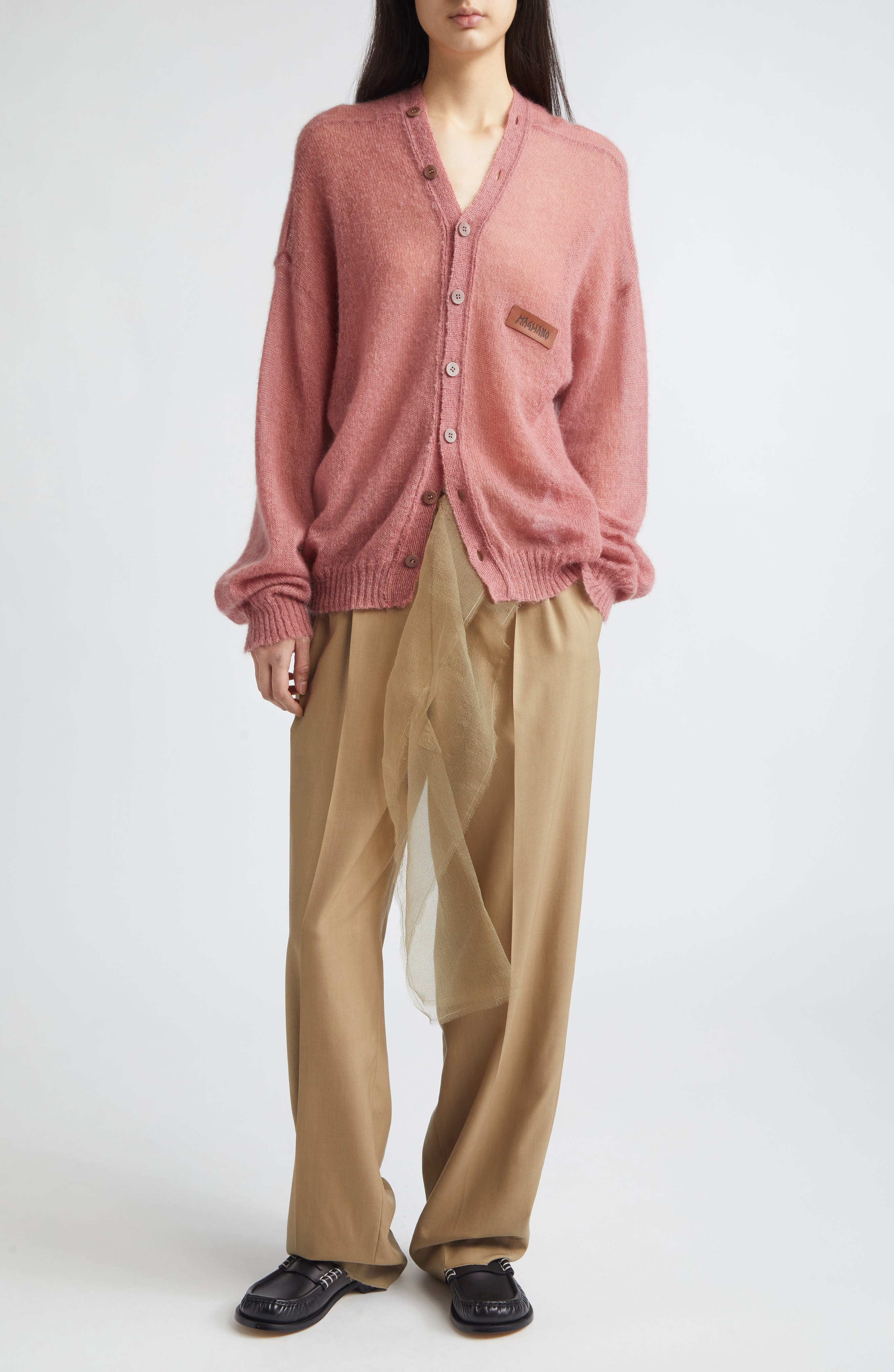 Piccolo Paradiso Pleated Wool Pants - image 2
