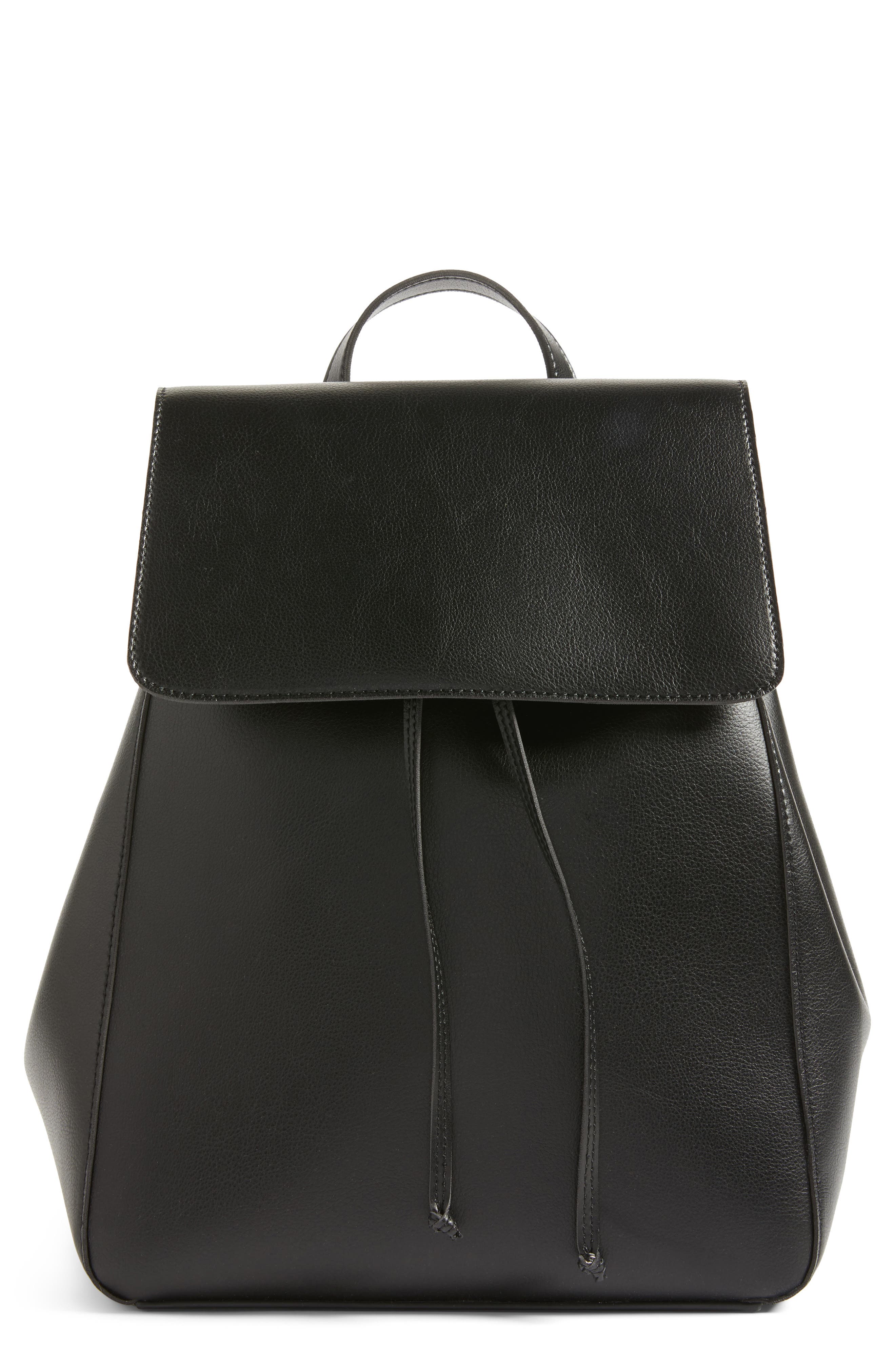 Sole Society Ivan Faux Leather Backpack, Main, color, 