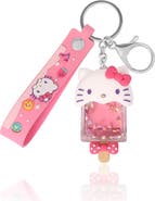 Hello Kitty Acrylic Liquid Popsicle Keychain