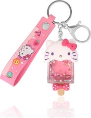 Hello Kitty Acrylic Liquid Popsicle Keychain