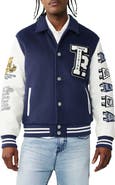 True Religion Crest Varsity Jacket
