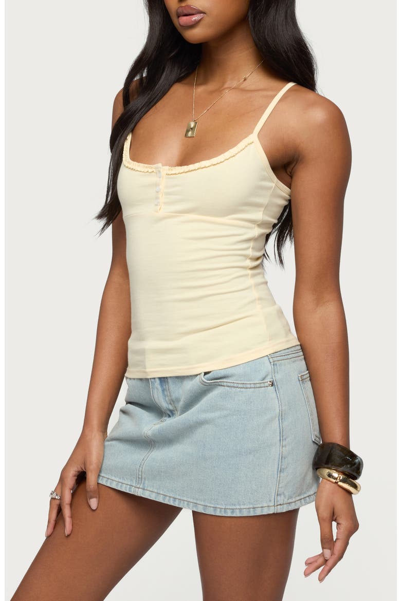 Oksana Henley Tank, Alternate, color, LIGHT-YELLOW