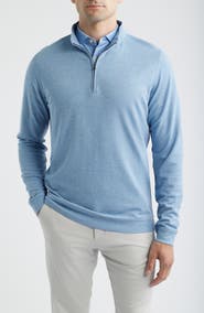 Peter Millar Comfort Interlock Organic Cotton Blend Quarter Zip Pullover
