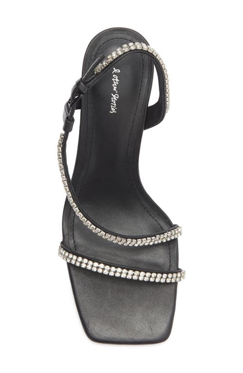 & Other Stories Malou Crystal Strappy Sandal In Black