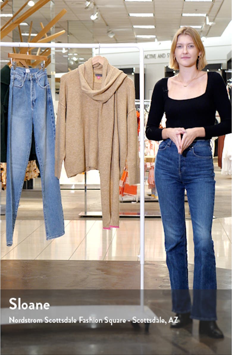 Crewneck Sweater with Attached Scarf, sales video thumbnail