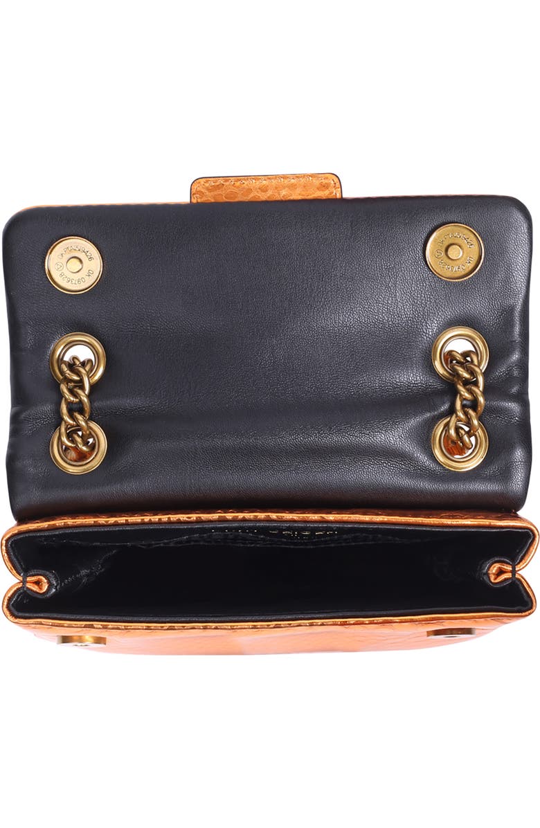 Kurt Geiger London Rainbow Shop Mini Kensington Metallic Leather Crossbody Bag, Alternate, color,