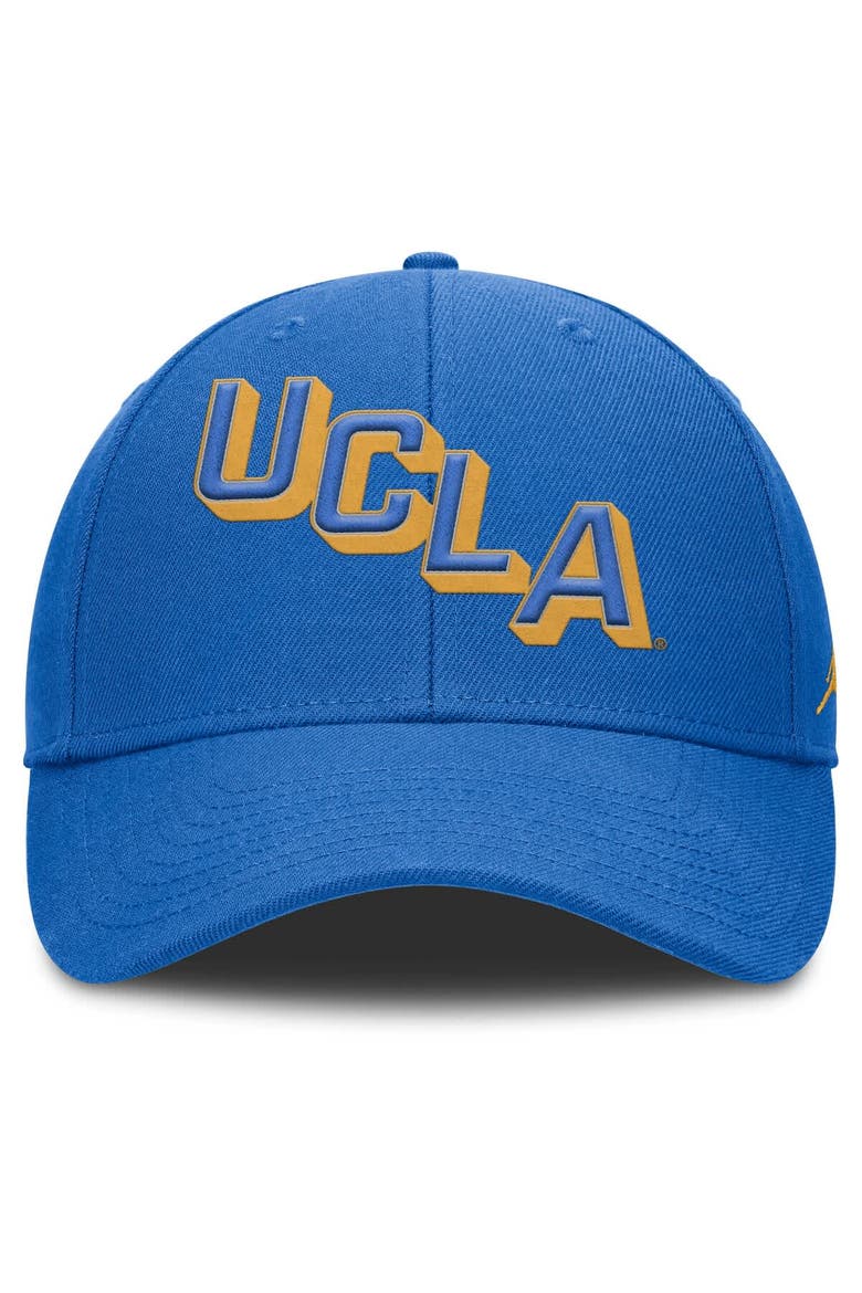 Men's Jordan Brand Blue UCLA Bruins Slanted Primetime Rise Performance Adjustable Hat, Alternate, color, Blue