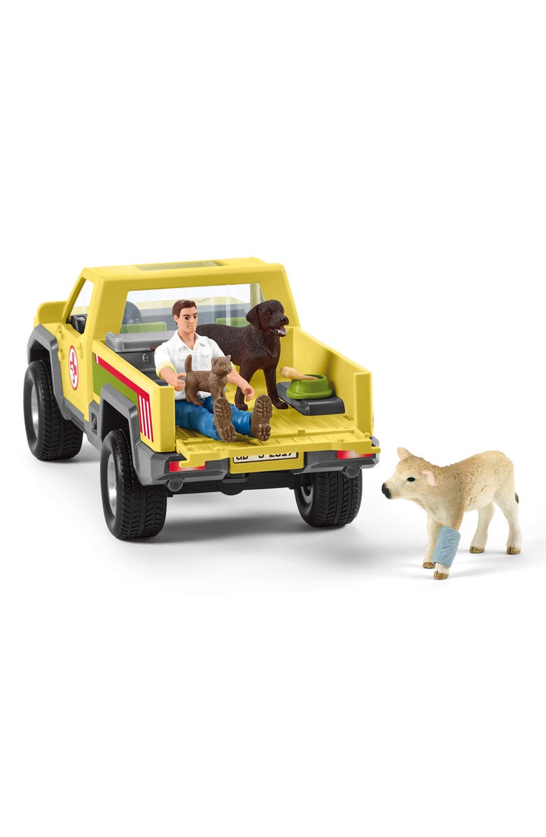 Schleich Farm World Veterinarian Visit To The Farm Playset, Alternate, color,
