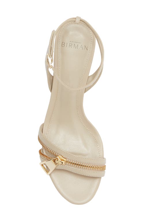 Alexandre Birman Zipper Ankle Strap Sandal In Multi