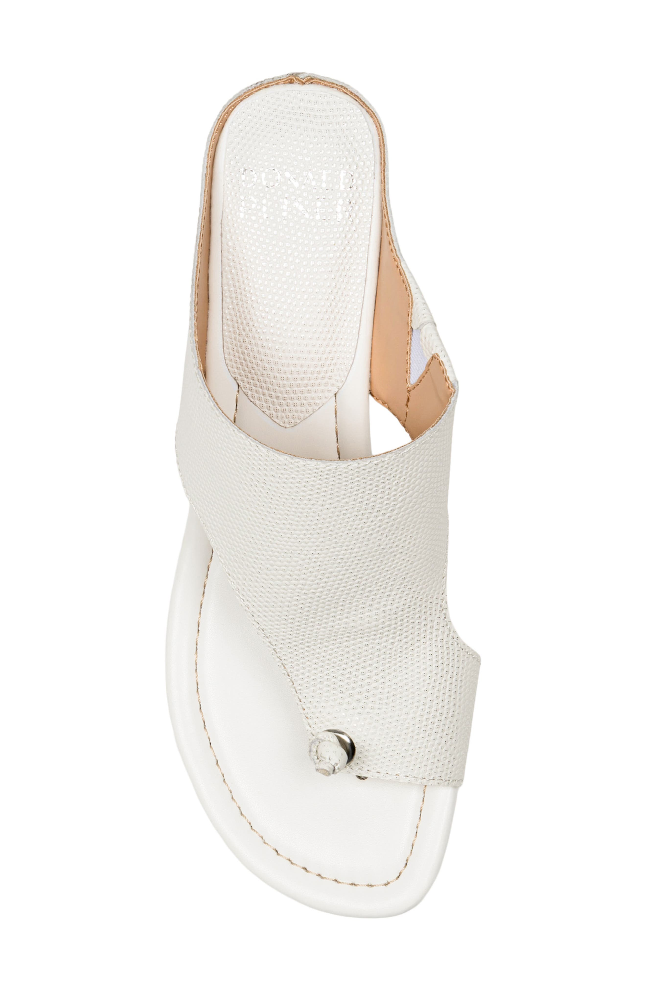 Toe Loop Wedge Sandal, Alternate, color, PORCELAIN
