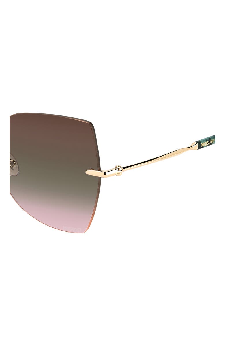 Missoni 56mm Gradient Cat Eye Sunglasses, Alternate, color, 