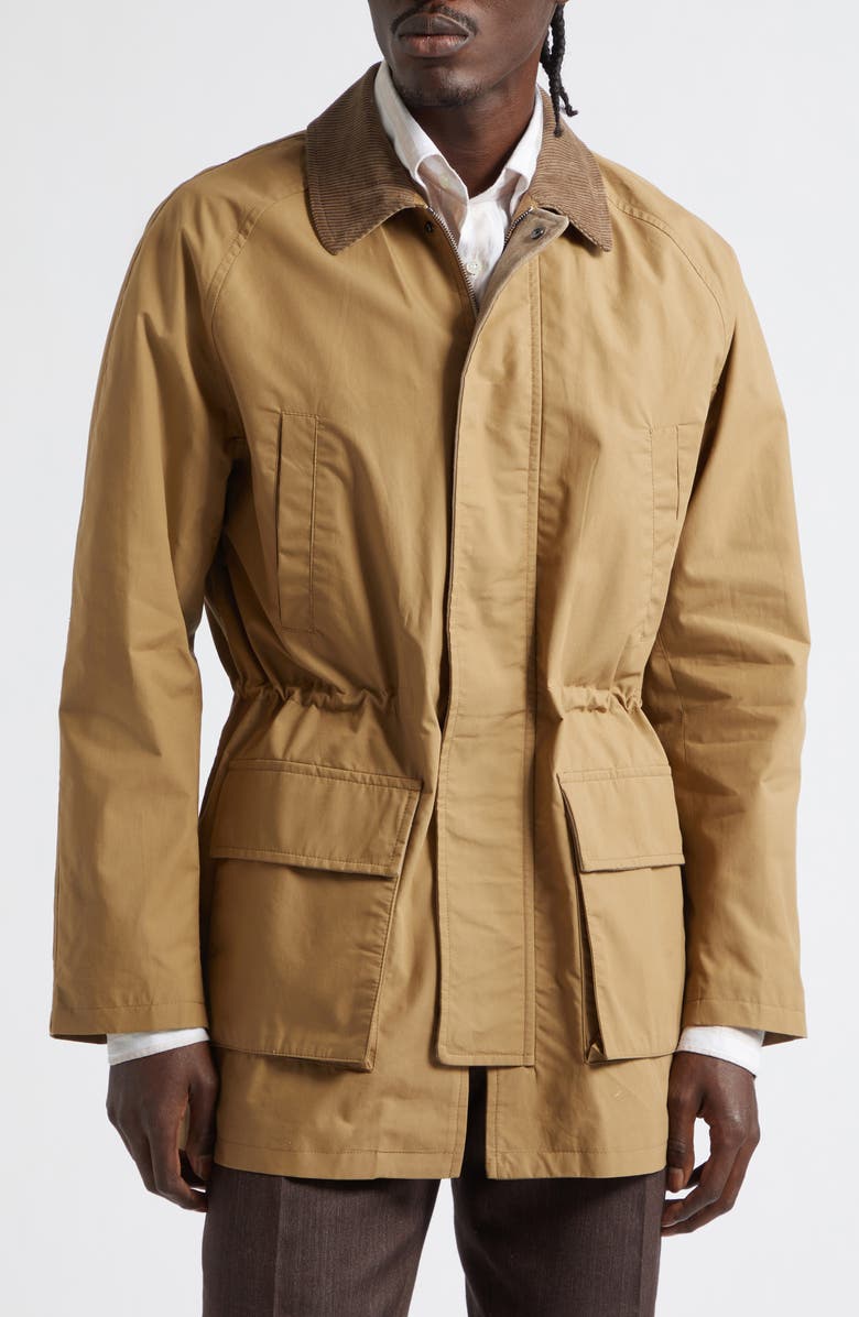 J. Mueser Waxed Cotton Game Coat, Main, color, Tan Wax