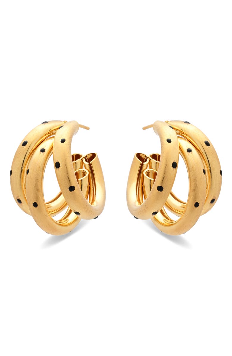 EYE CANDY LOS ANGELES Katarina Hoop Earrings, Alternate, color, Gold