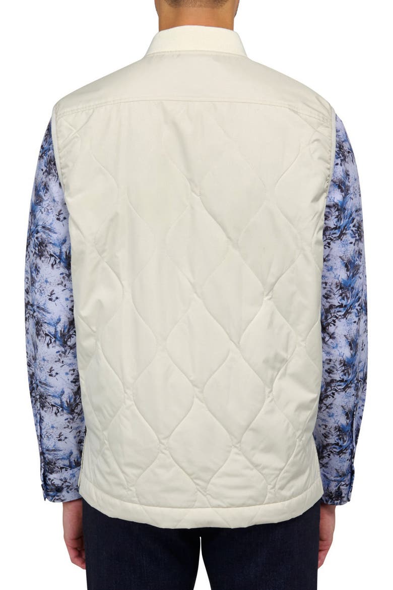 Solid Quilted Puffer Vest, Alternate, color, STONE