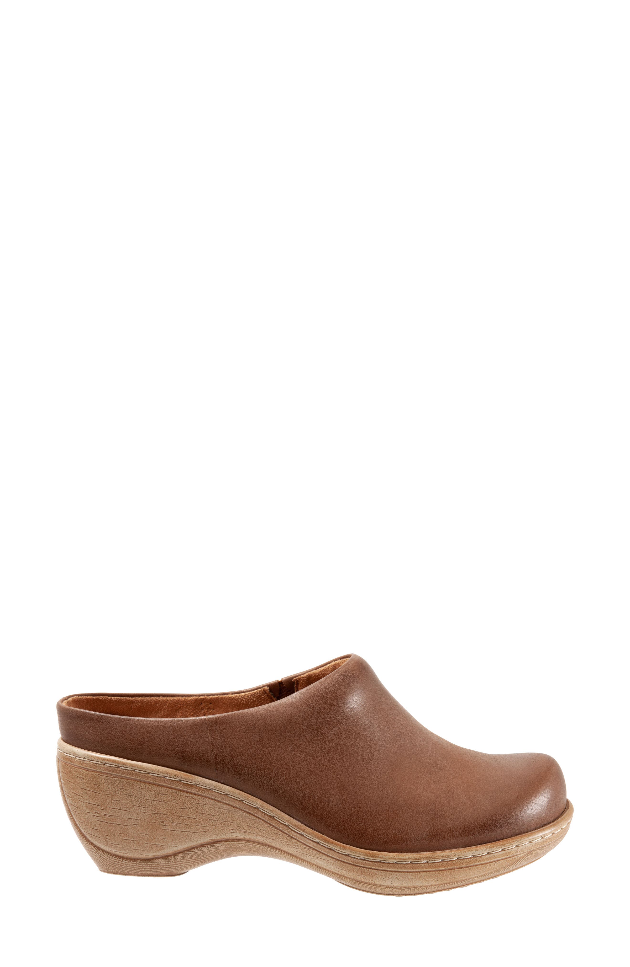 Madison Clog, Alternate, color, SADDLE LEATHER