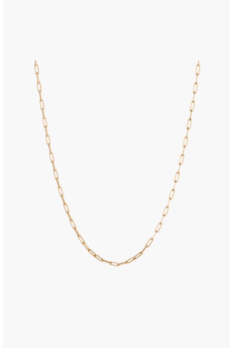 Medium Paperclip Chain Necklace, Main, color, Yellow Gold
