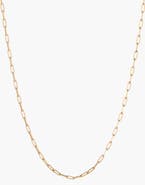 Aurate New York Medium Paperclip Chain Necklace