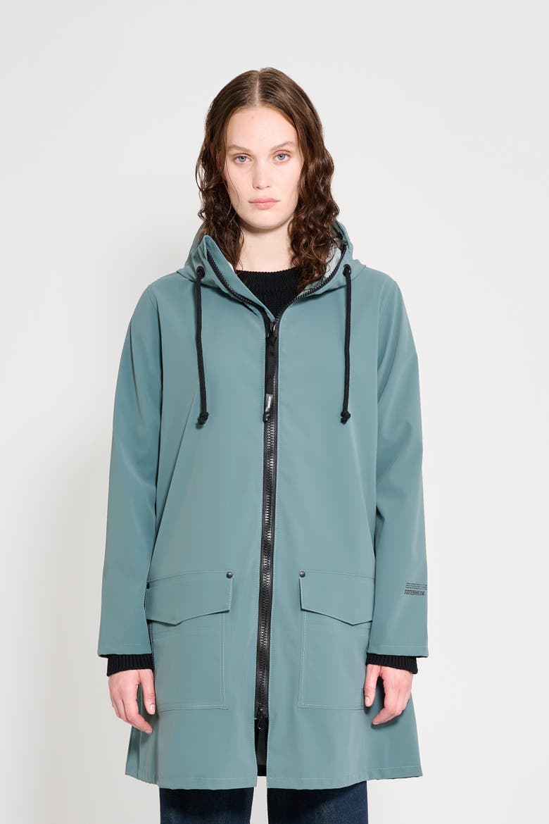 Mosebacke Patch Raincoat, Main, color, Moon Rock