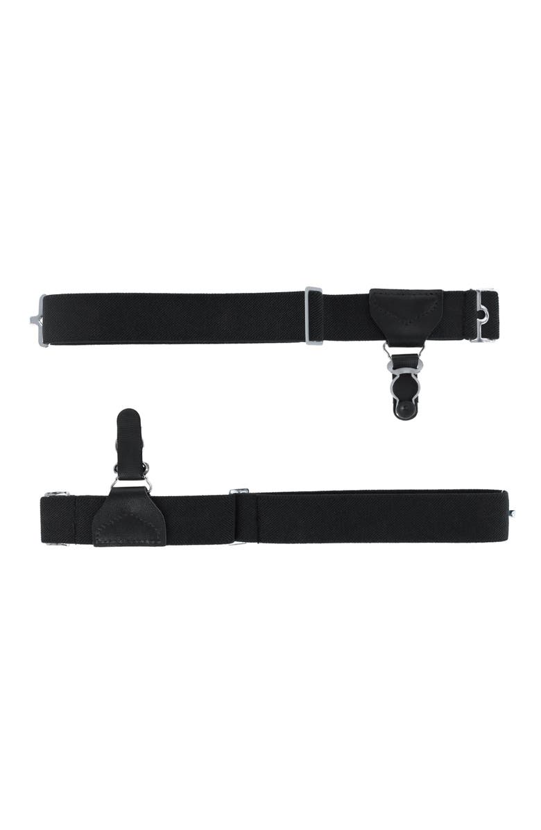 Trafalgar Sutton Single Grip Sock Garters, Alternate, color, Black