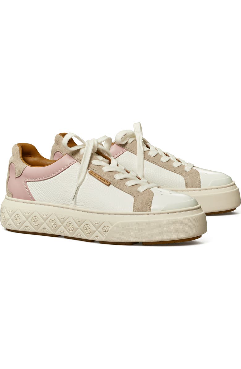 Tory Burch Ladybug Sneaker, Main, color, White / Rosa / Calcare