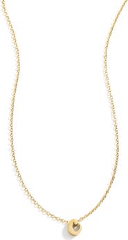 Mint & Lily Tiny Script Initial Necklace