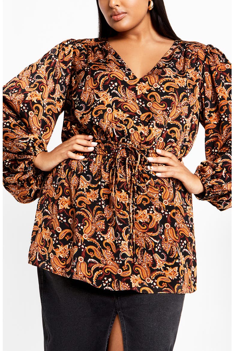 Makayla Print Top, Main, color, PAISLEY