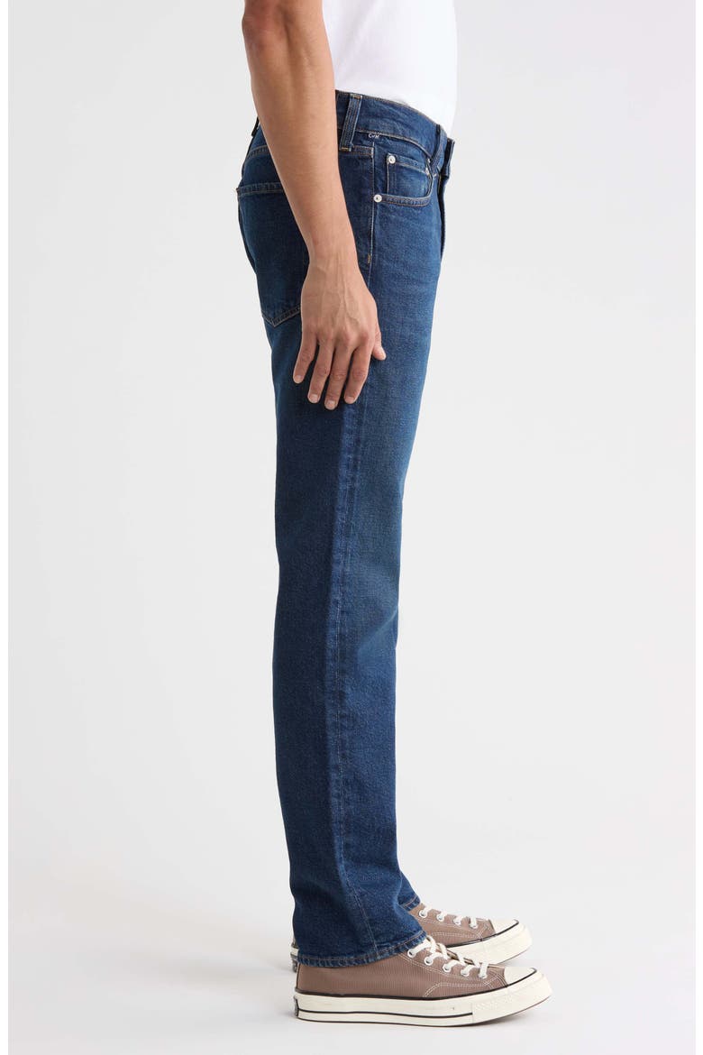 Elijah Relaxed Straight Leg Jeans, Alternate, color, DARK INDIGO