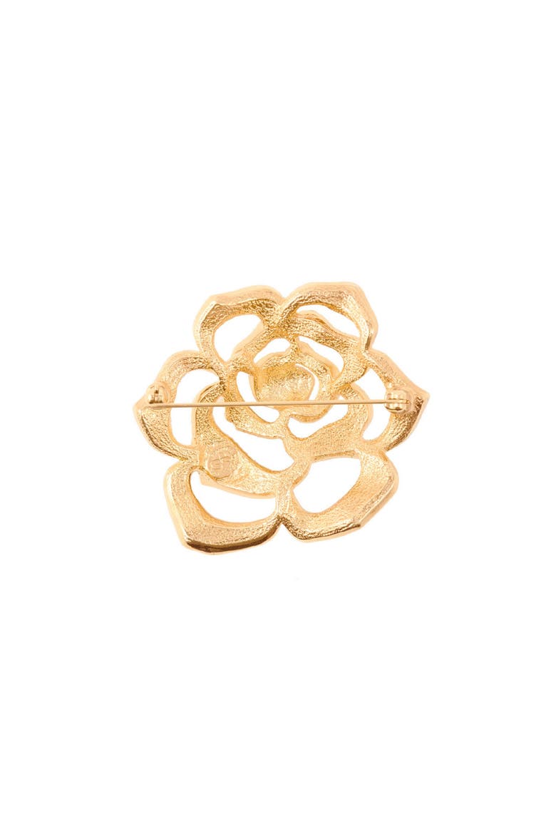 1990s Vintage Elizabeth Taylor Rose Brooch, Alternate, color, Rose