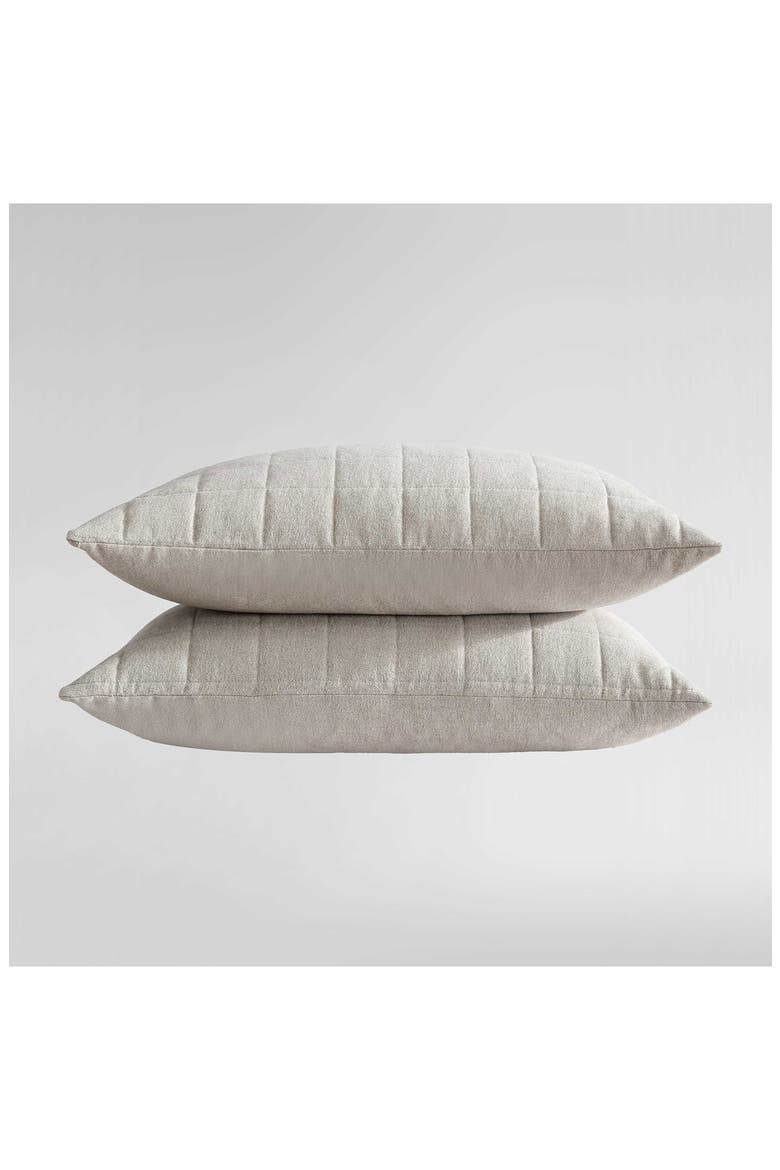 Mélange Flannel Quilt, Alternate, color, NATURAL