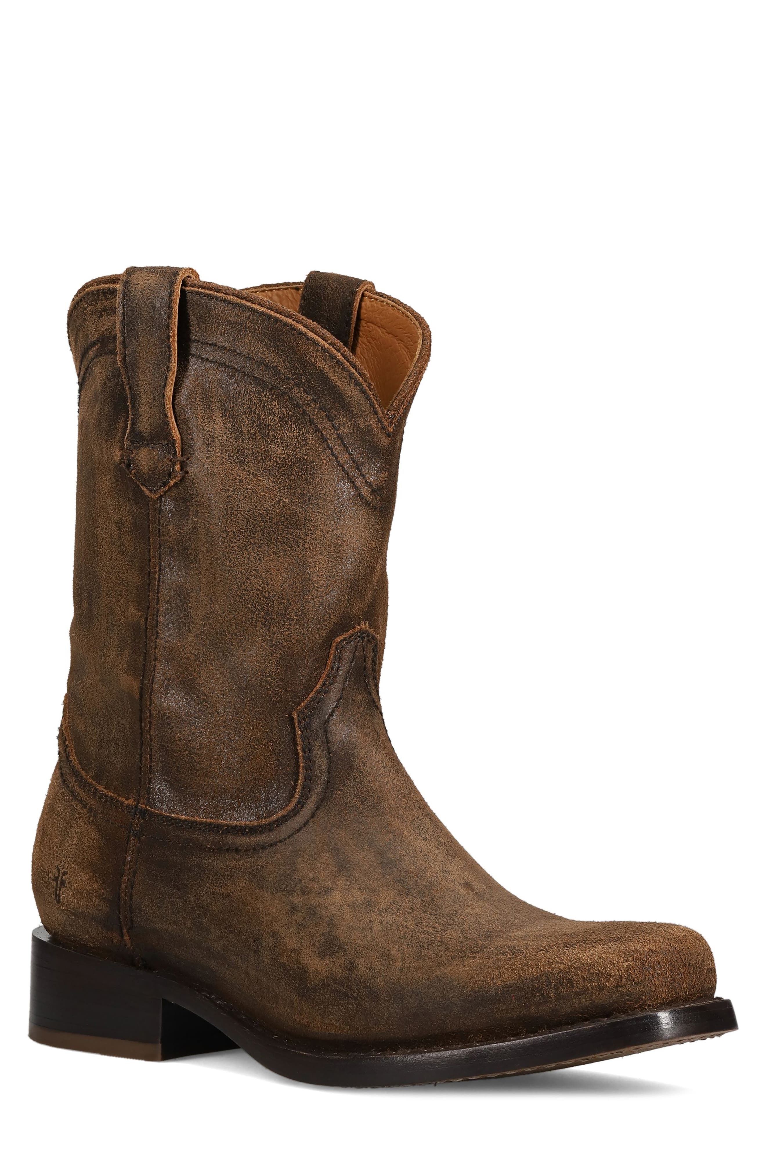 Frye Campus Roper Boot, Main, color, Chocolate