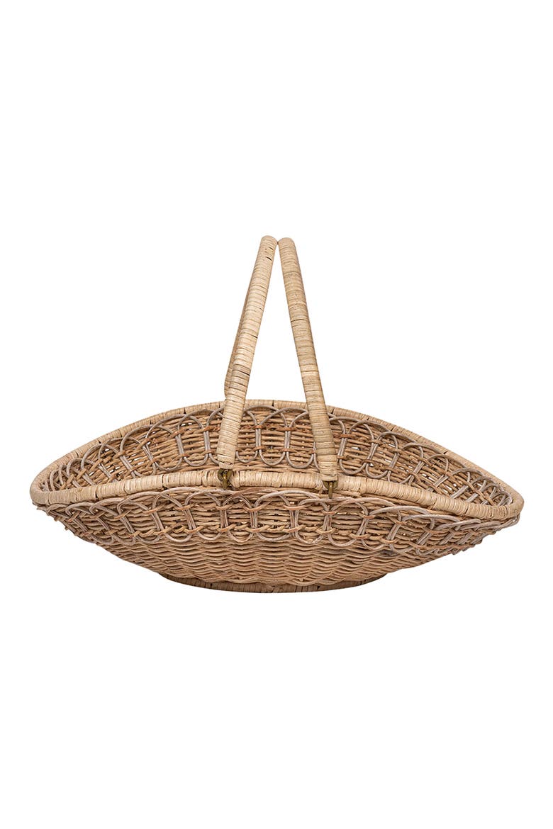 Provence Rattan Gathering Basket, Main, color, WHITEWASH
