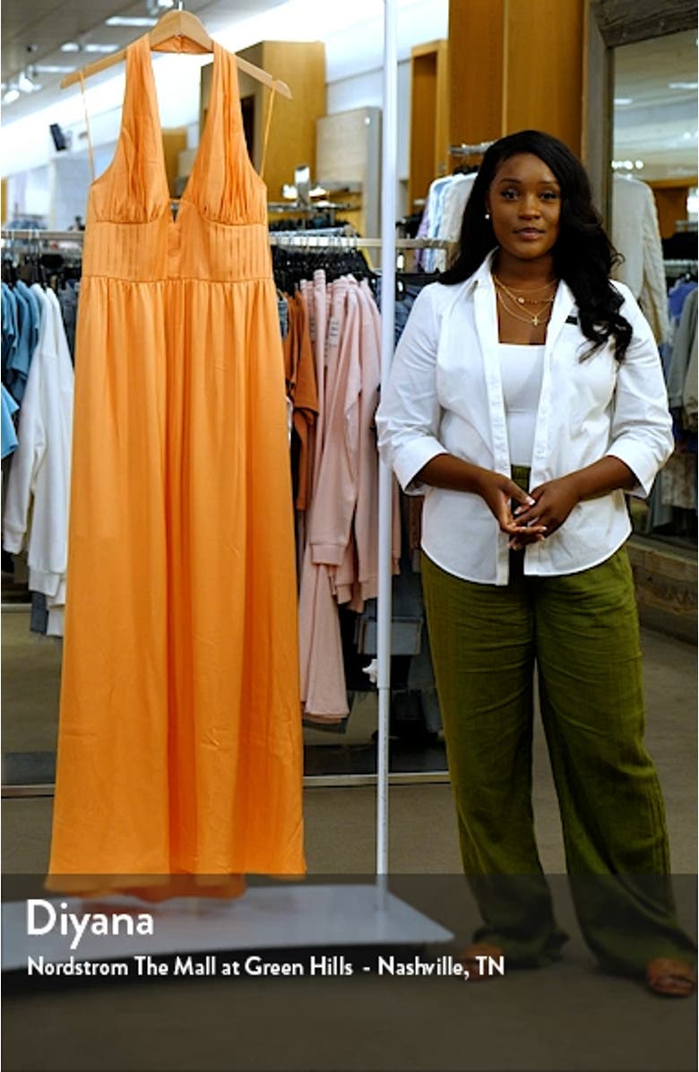 Rhea Halter Fit & Flare Gown, sales video thumbnail