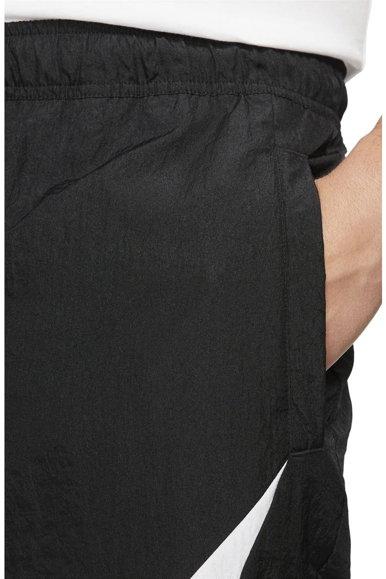 Sportswear Swoosh Woven Pants, Alternate, color, BLACK/ ANTHRACITE/ WHITE