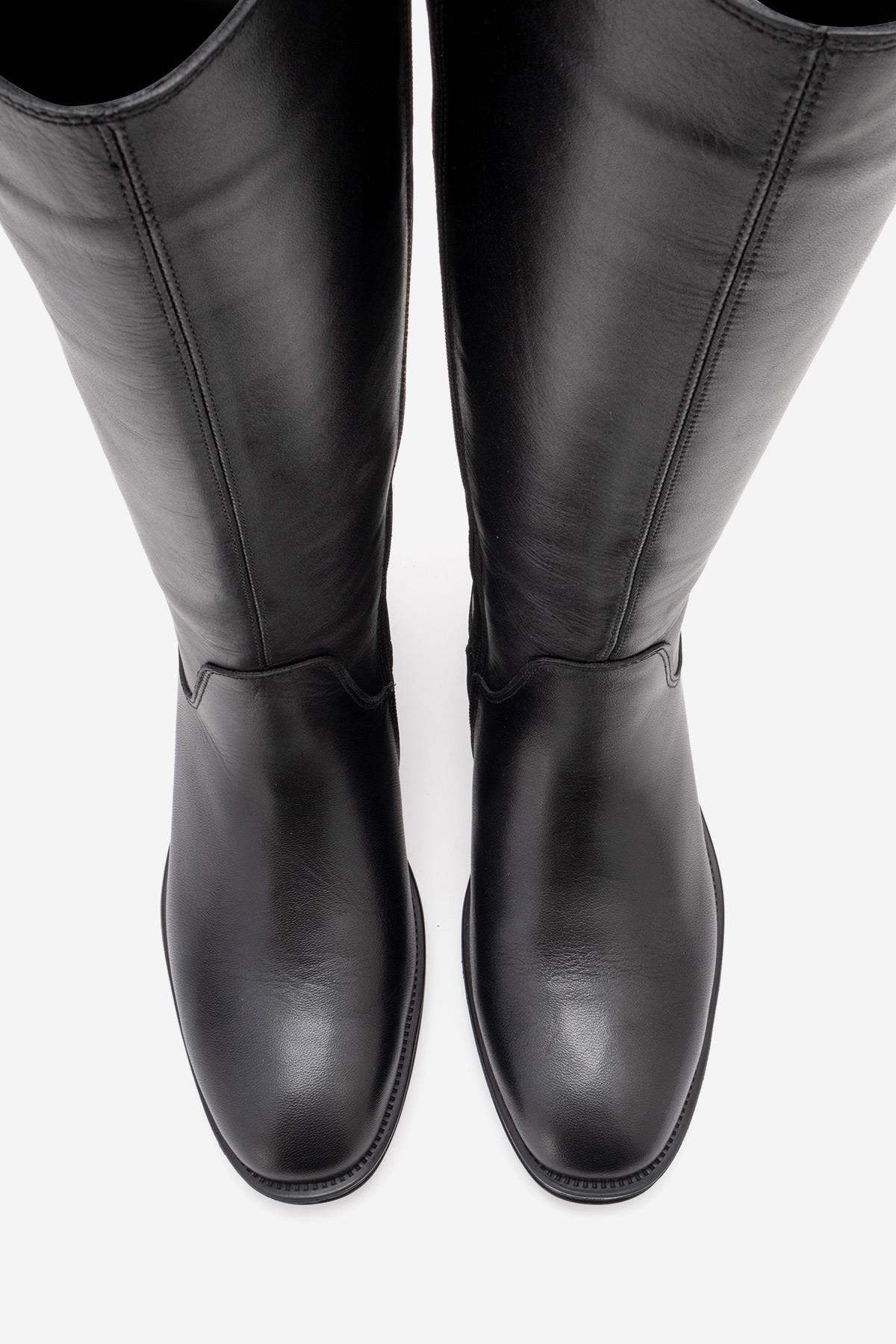 Forever & Always Shoes Ruiz Leather Knee High Boot, Alternate, color, Black