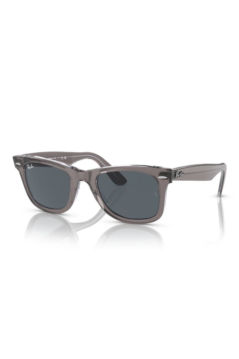 Classic 50mm Wayfarer Sunglasses, Alternate, color, BLUE GREY