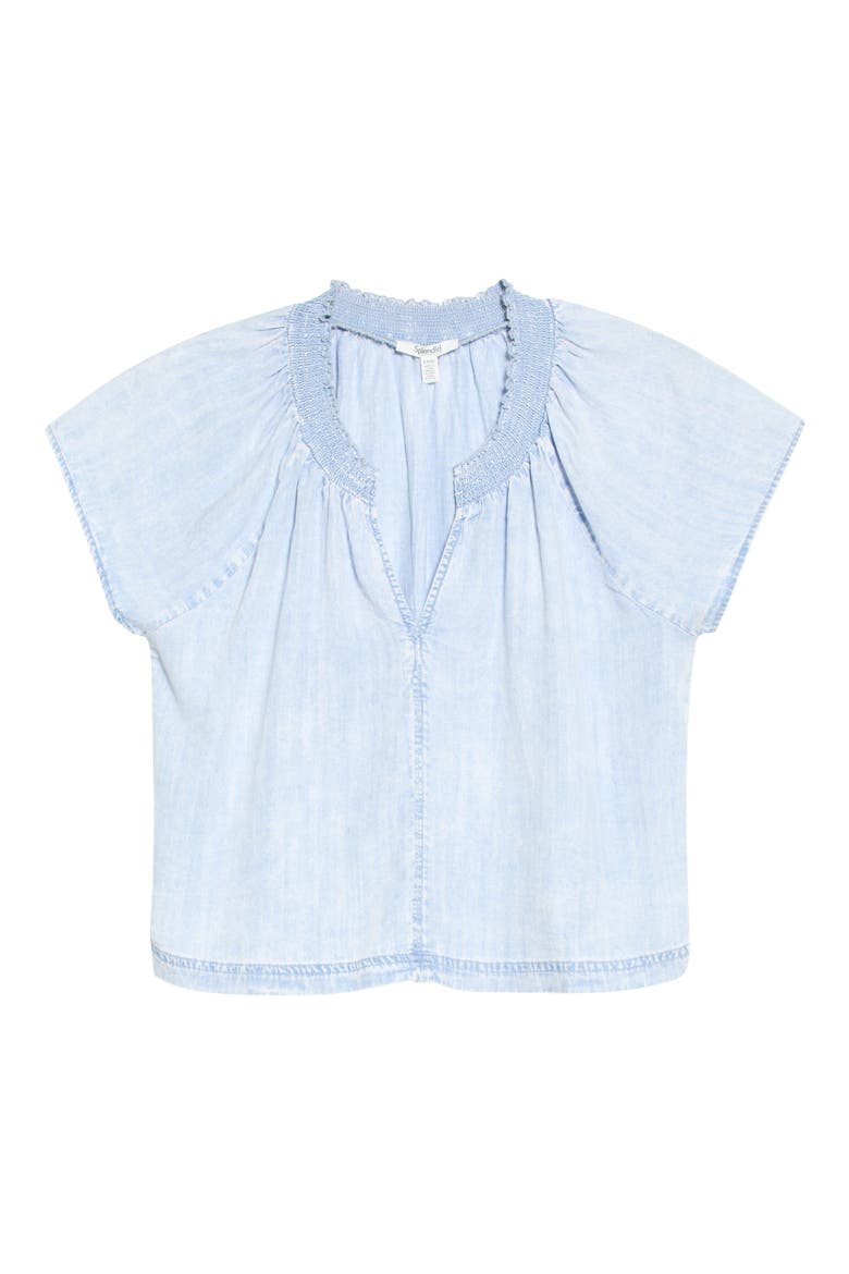 Meadow Indigo Top, Alternate, color, BLEACHED INDIGO BLUE