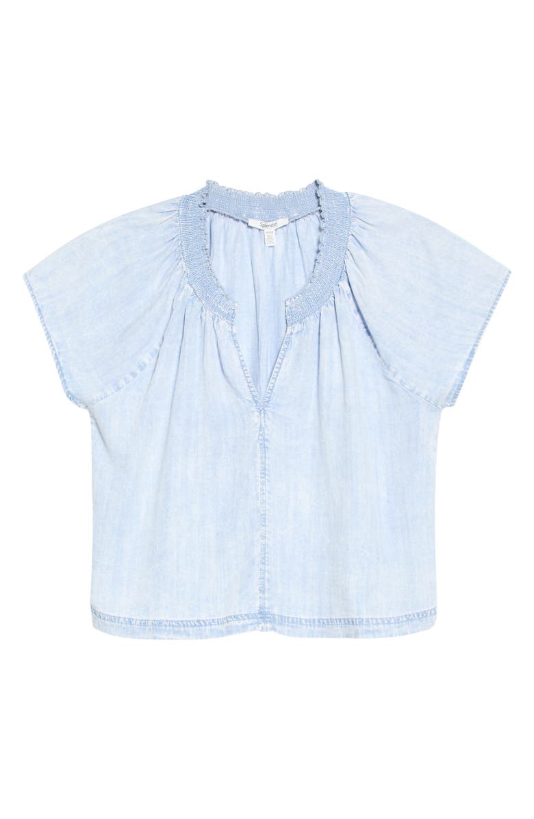 Splendid Meadow Indigo Top, Main, color, Bleached Indigo Blue