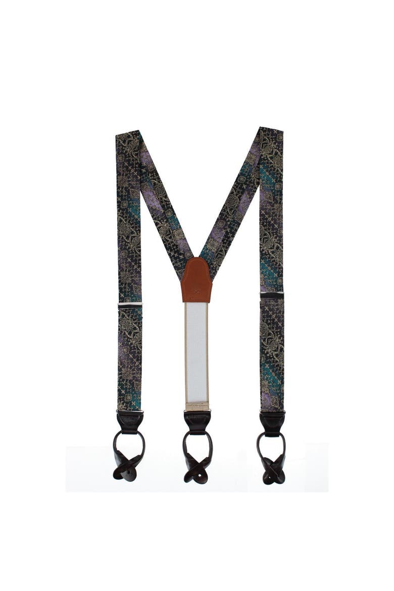 The Spellbound Brocade Silk Button End Novelty Brace, Alternate, color, Multiple