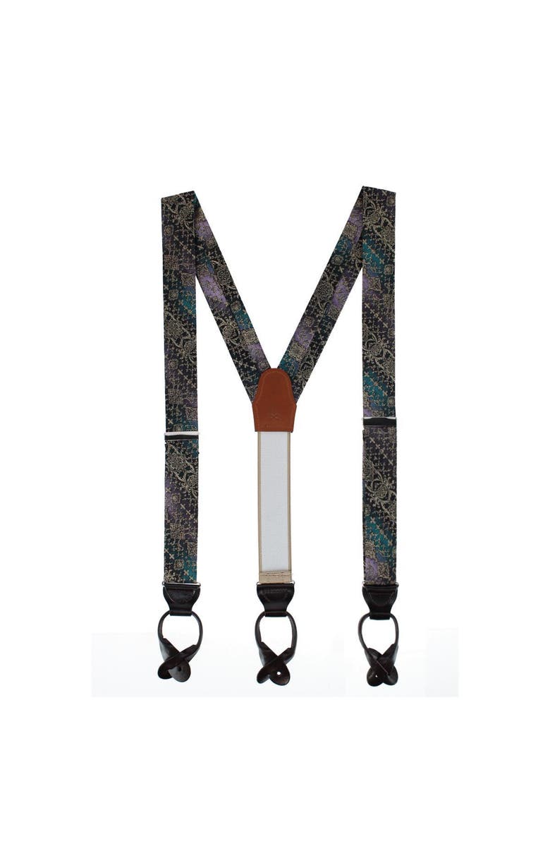 Trafalgar The Spellbound Brocade Silk Button End Novelty Brace, Alternate, color, Multiple