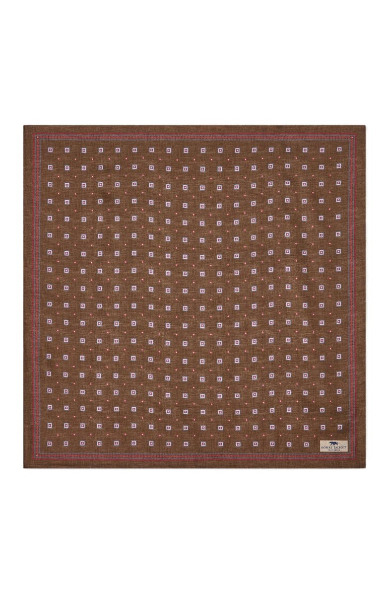 Robert Talbott Harmon Neckerchief, Main, color, Brown/Blue