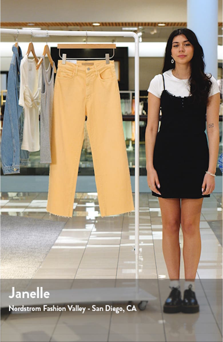 The Blake Raw Hem High Waist Ankle Wide Leg Jeans, sales video thumbnail