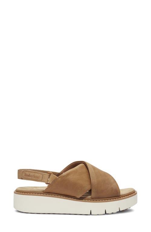 Timberland Safari Dawn Slingback Sandal In Medium Beige Full Grain