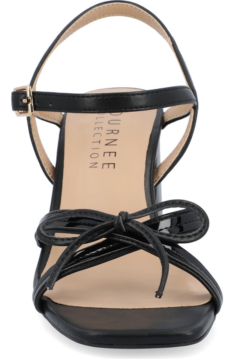 Journee Collection Issmia Block Heel Bow Sandal, Alternate, color,