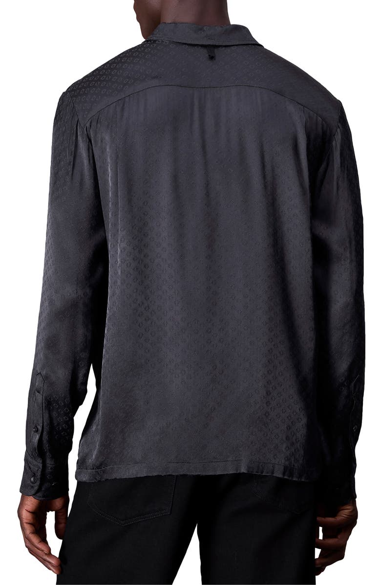 rag & bone Avery Relaxed Fit Jacquard Button-Up Shirt, Alternate, color, Charc Jacq