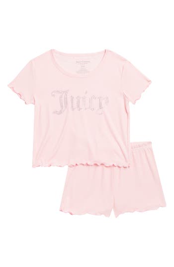 Shop Juicy Couture Kids' Lola Short Pajamas In Lola Pink