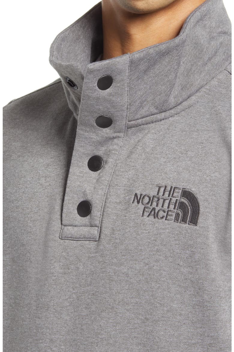Snap Fleece Pullover, Alternate, color, Medium Grey