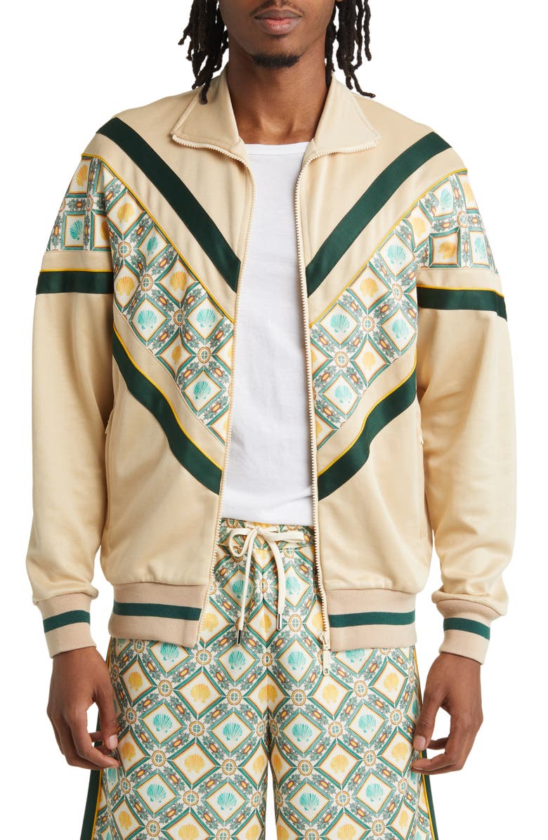 Drôle de Monsieur x Gergei Erdei La Veste Survet' Coquillage Zip Jacket, Main, color, 